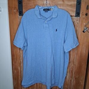 Polo Ralph Lauren Men’s XXL Classic Fit Short Sleeve Polo Light Blue Heather